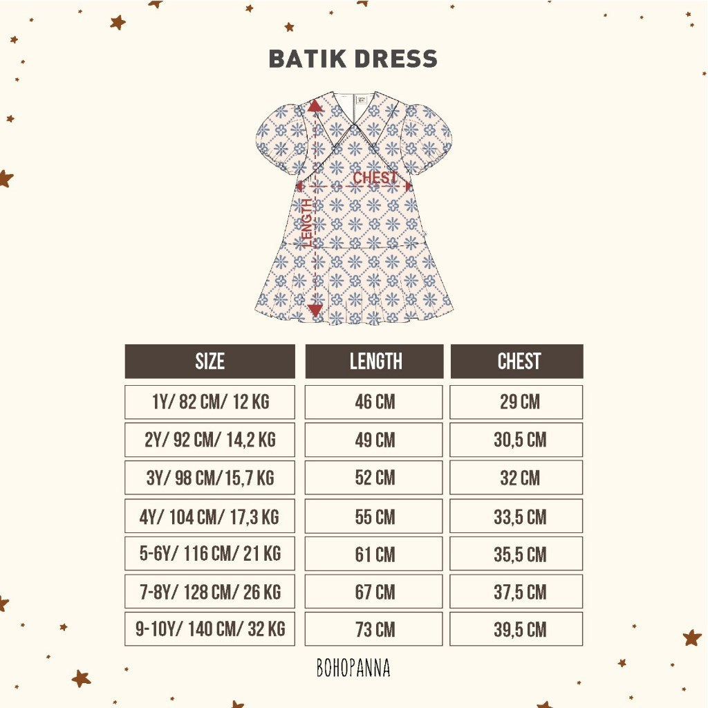BOHOPANNA - BATIK DRESS - Dress Anak Perempuan 2473