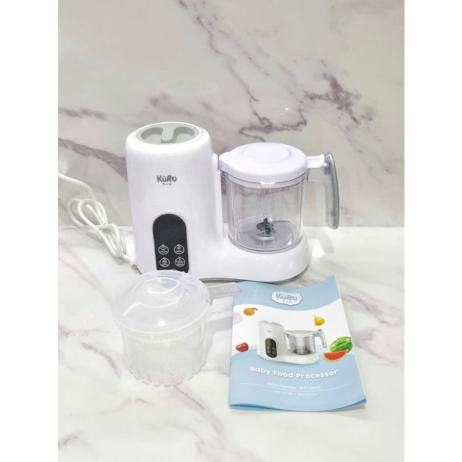 KURU  4in1 Baby Food Processor Food Maker Steamer Blender Mpasi FP5800