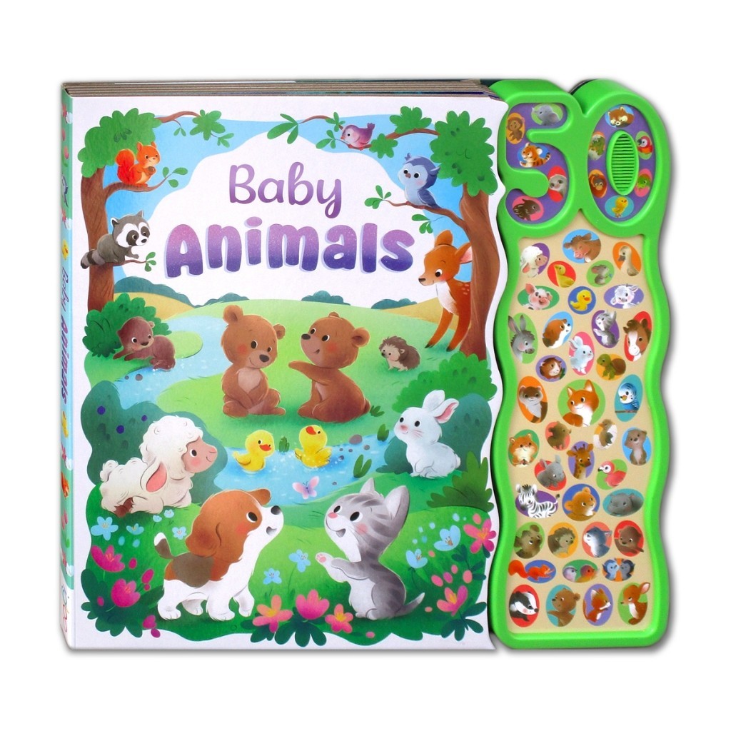 Baby Animals / Around Me Sounds Board Book With 50 Sounds! Buku Cerita Suara