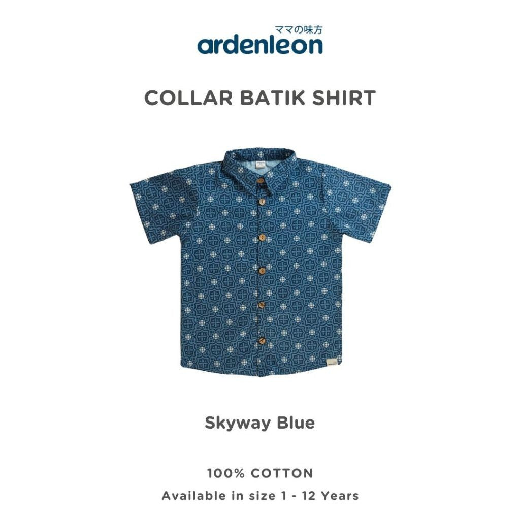 ARDENLEON Atasan Kemeja Anak Laki Laki Collar Batik Shirt 2.0