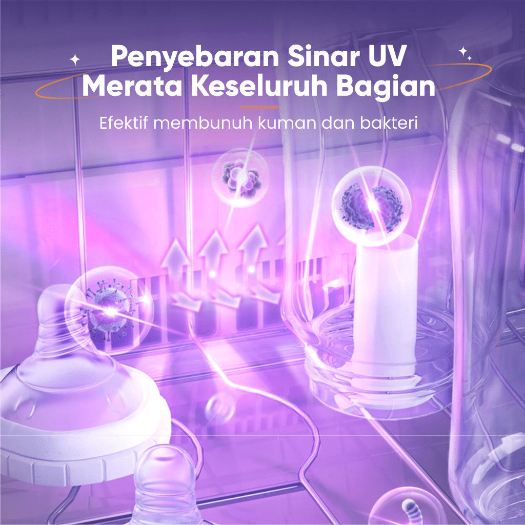 Emily UV Sterillizer & Dryer 16L 180W Sterillizer Baby / Sterillizer Botol Bayi Pengering Alat Bayi EST 19807