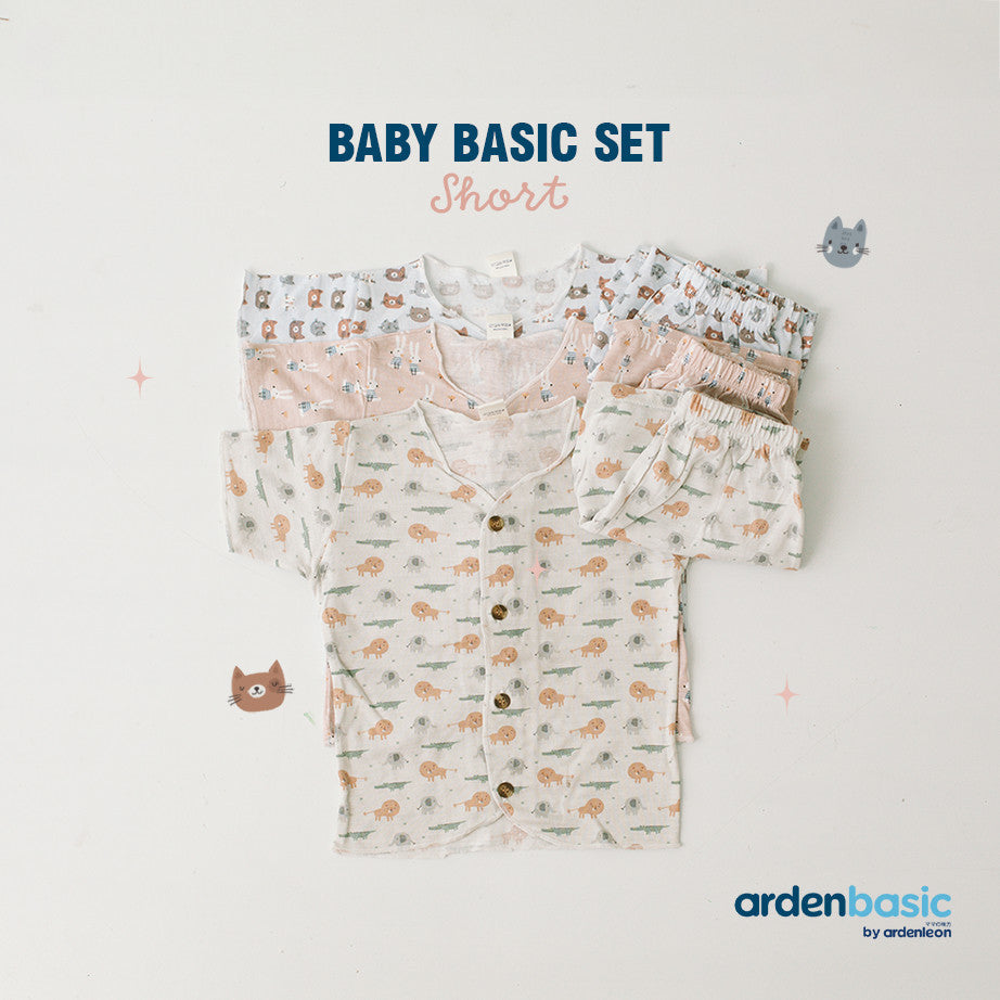 ARDENLEON ArdenBasic Baby Basic Set Short Setelan Pendek Bayi