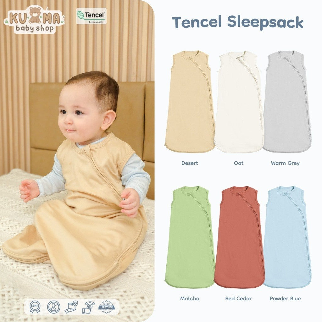 Nice Kids - Tencel Sleepsack Bedong Jumper Instan Baby New Born Unisex (0-6 Bulan)