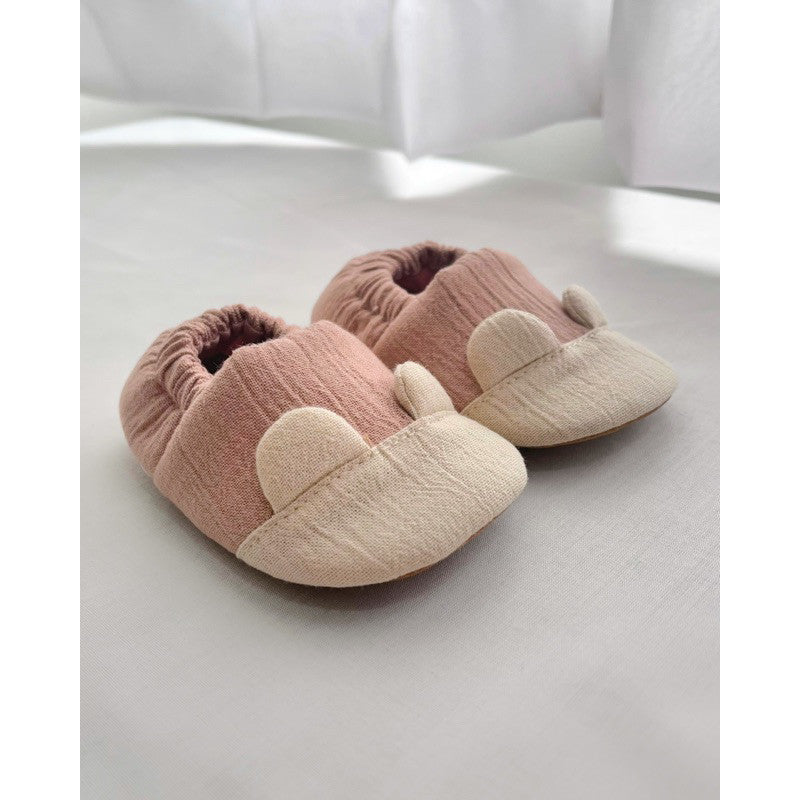 Petita Petito Crinkled Bear Baby Shoes Sepatu Bayi Prewalker Anti-slip