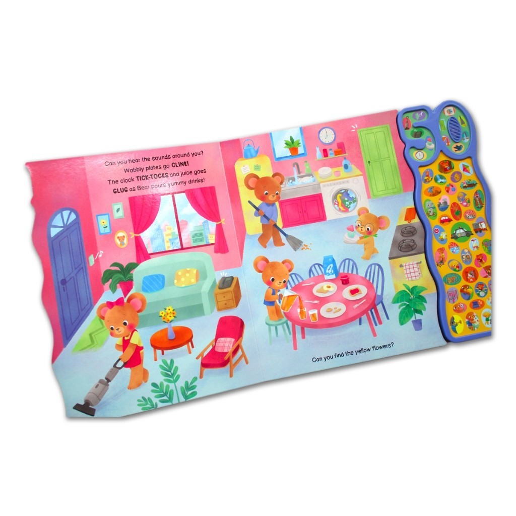 Baby Animals / Around Me Sounds Board Book With 50 Sounds! Buku Cerita Suara