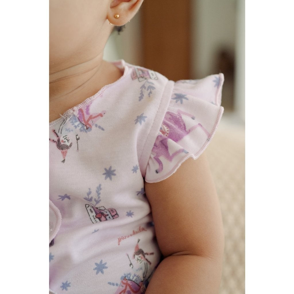 BOHOPANNA - PANNADAILY - SET RUFFLE BABY GIRL PRINT - Setelan Baju Anak Perempuan
