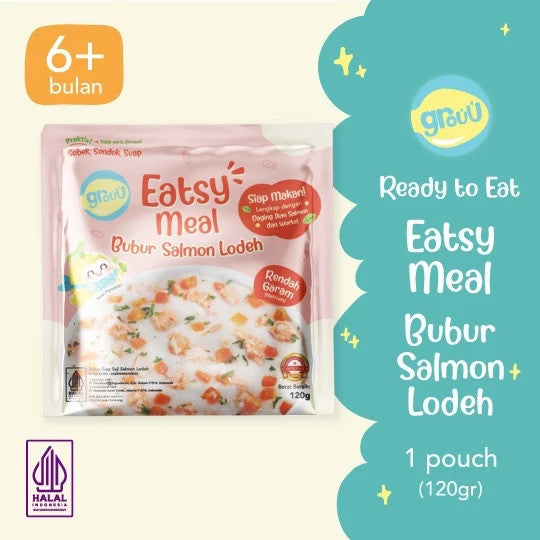 Grouu - Eatsy Meals - Bubur bayi instan atau siap saji, MPASI 6 bulan+ HALAL