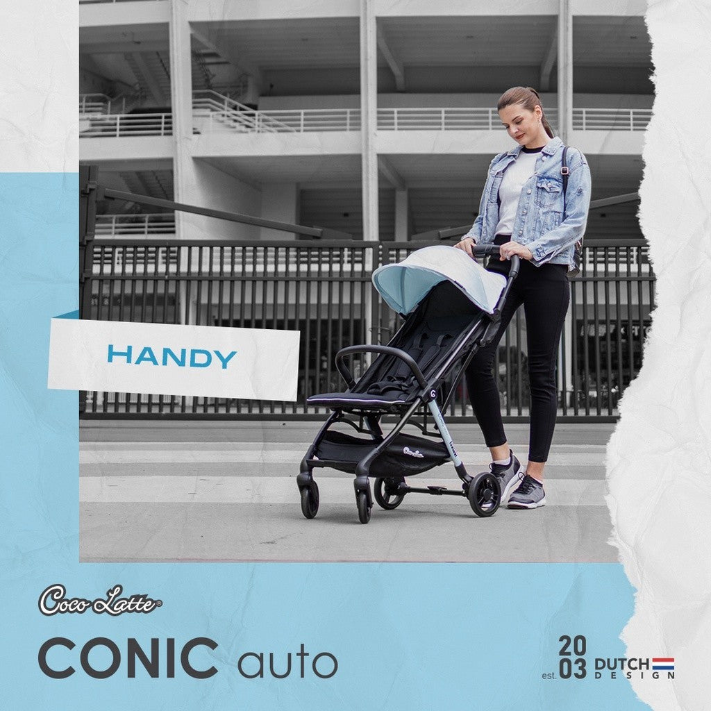 COCOLATTE Conic Auto Stroller 360° swivel front wheels 72655