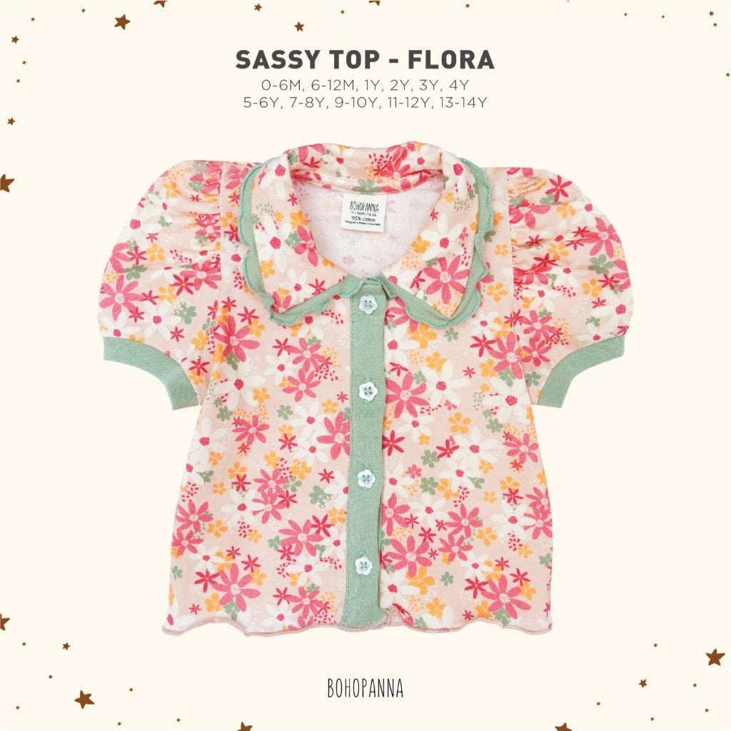 BOHOPANNA - SASSY TOP - Atasan Anak Perempuan 2424