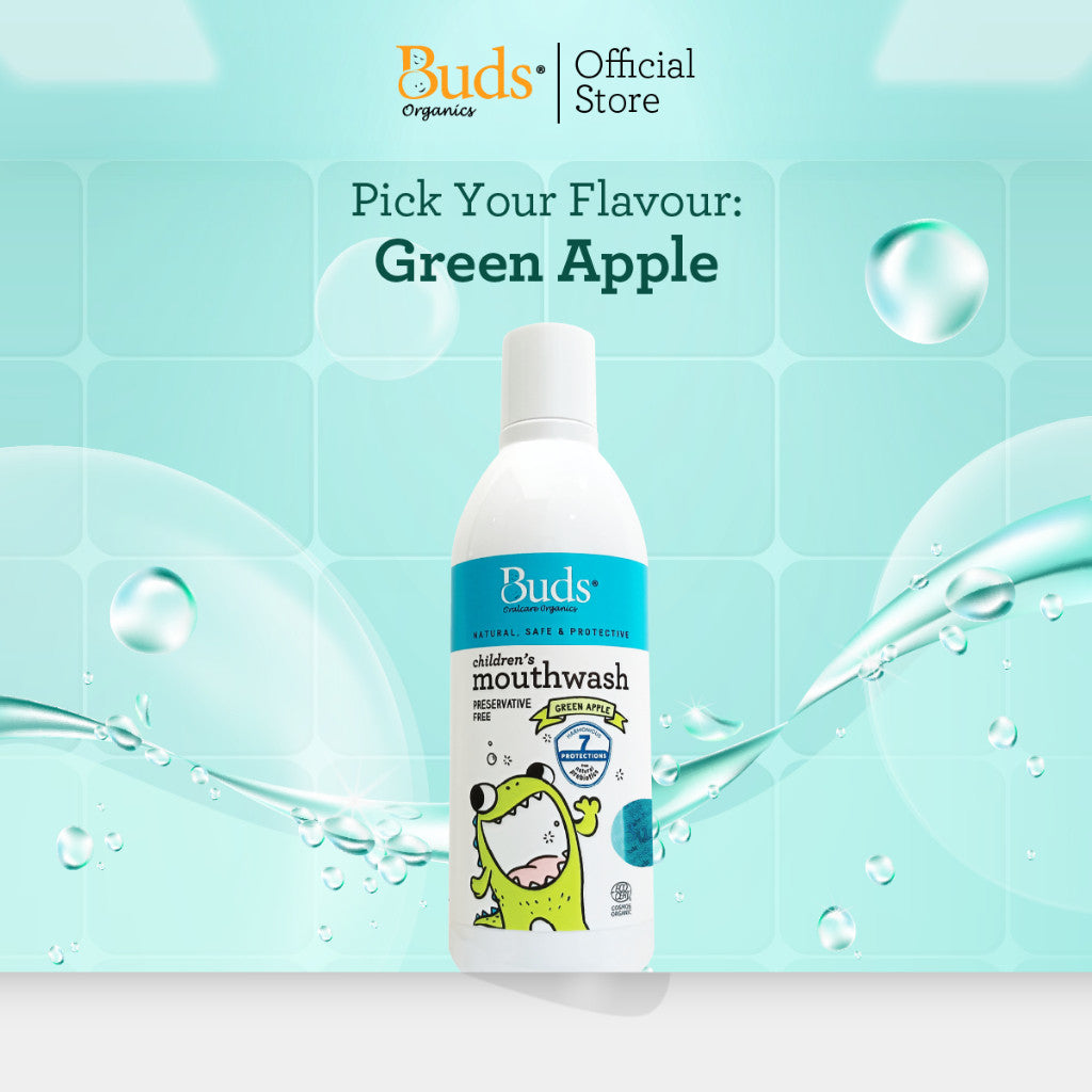 Buds Organics Mouthwash for Kids - Cairan Kumur Pencuci Mulut Antiseptik Anak Tanpa Alkohol