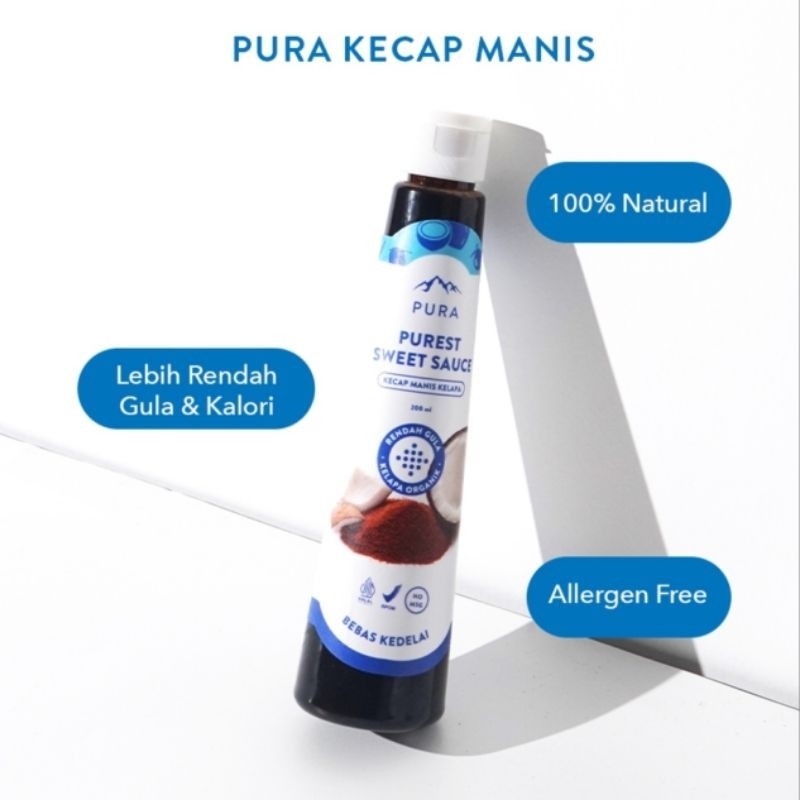 PURA | KECAP MANIS KELAPA - 200ml | Gluten Free Allergen Free