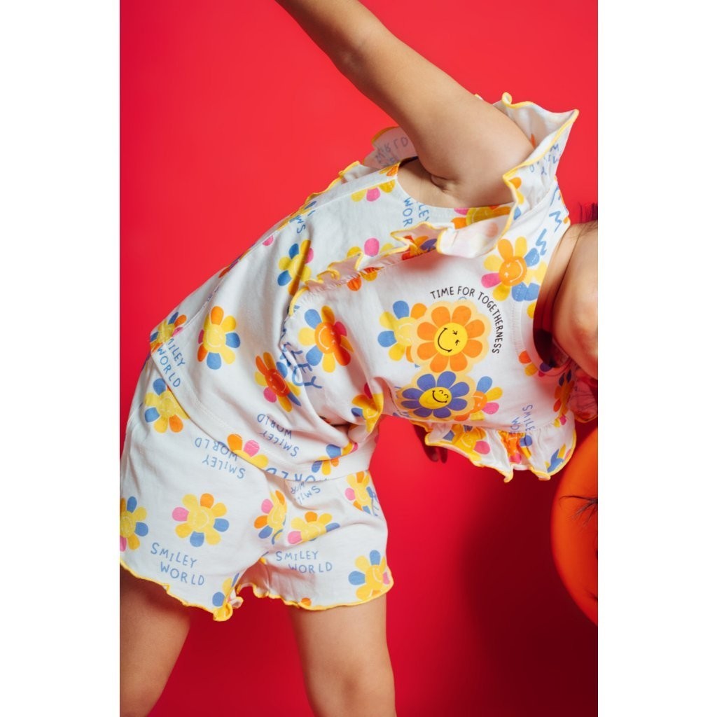 BOHOPANNA - BOHOPANNA X SMILEY - ELORA SET - Setelan Baju Anak Perempuan