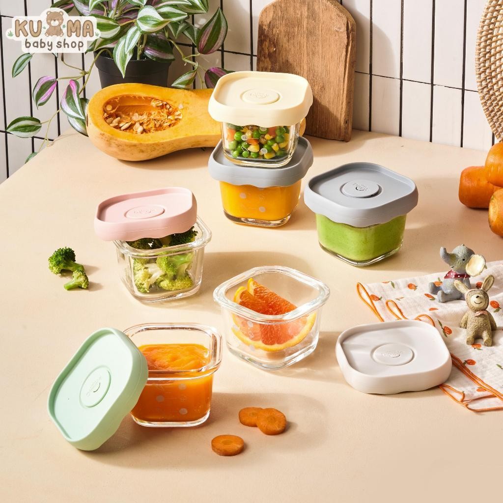 Little Dimple Stackable Baby Food Storage - Tempat Makan Mpasi Bayi - Wadah Mpasi