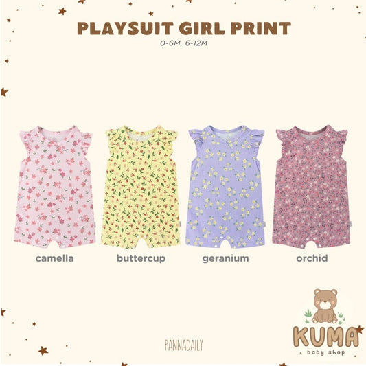 BOHOPANNA - PANNADAILY - PLAYSUIT GIRL PRINT - Jumper Bayi