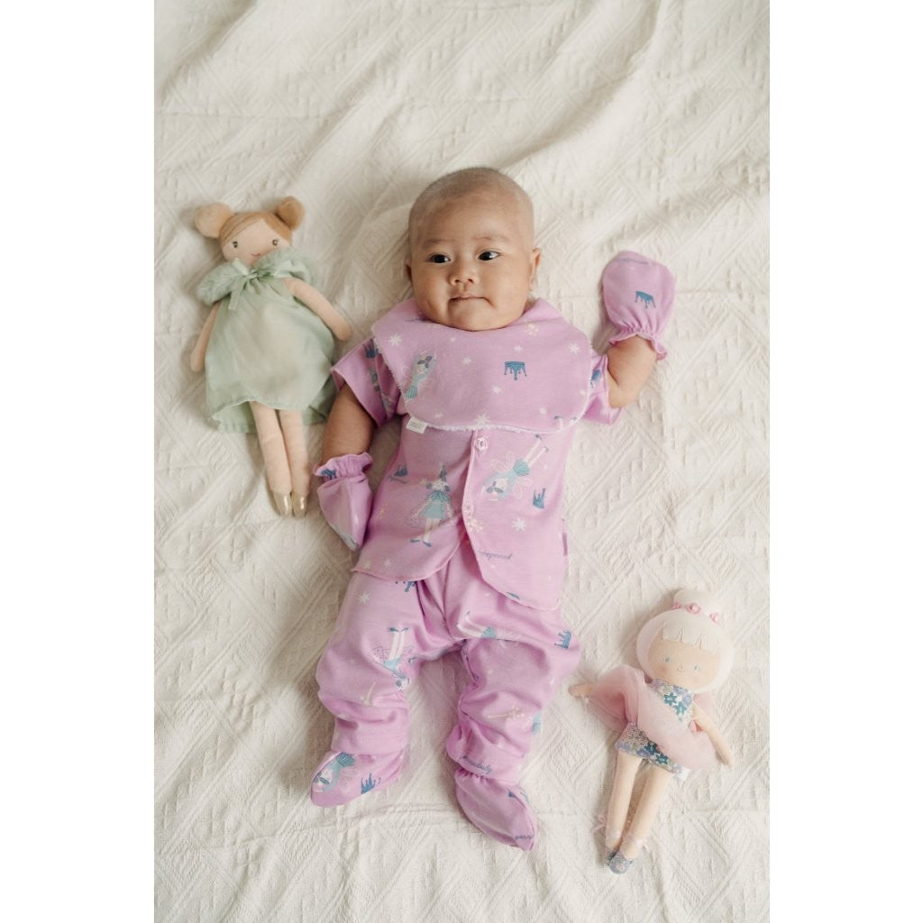 BOHOPANNA - PANNADAILY - BASIC LONG SET BABY GIRL PRINT - Setelan Baju Bayi Perempuan