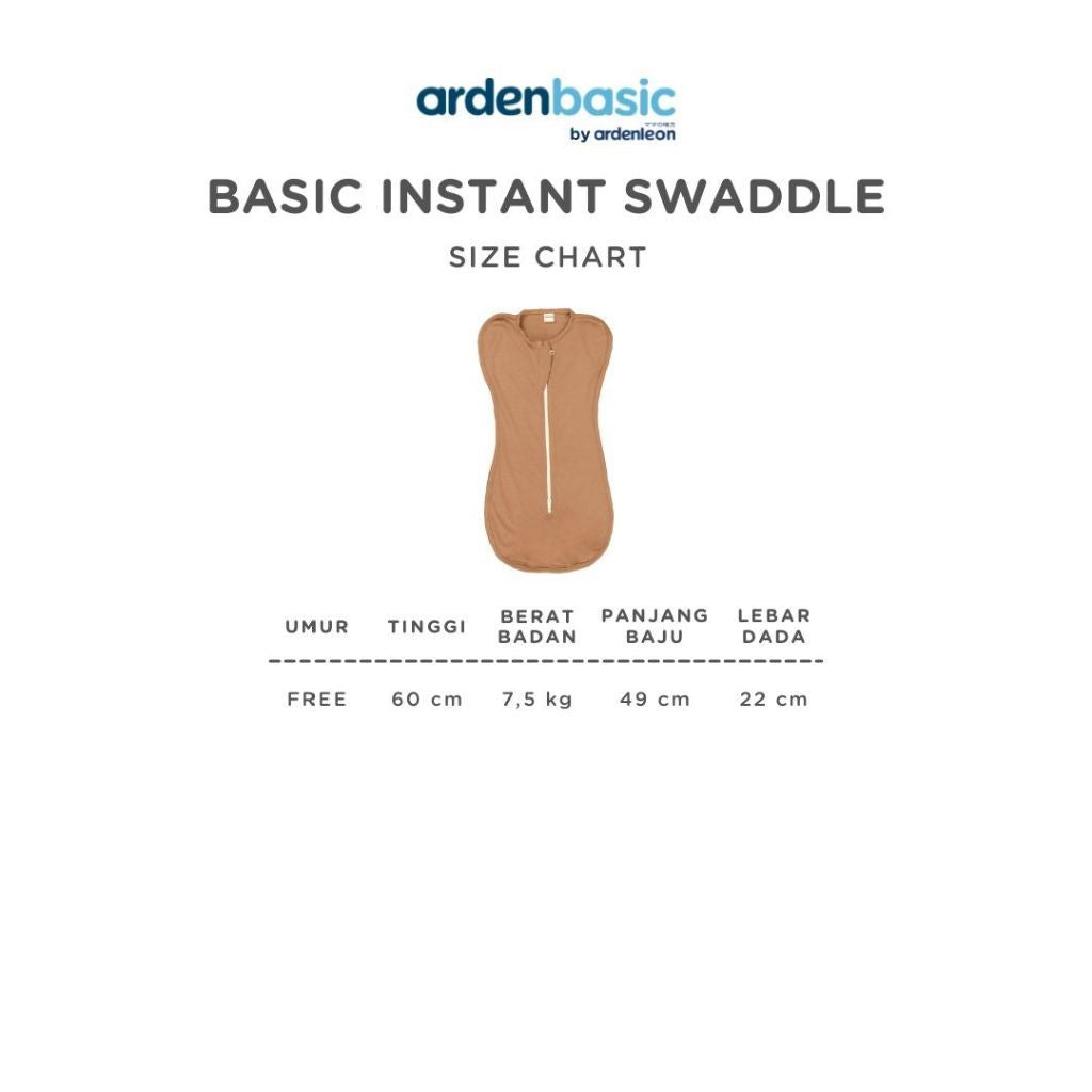 ARDENLEON ArdenBasic Basic Instant Swaddle Bedong Bayi