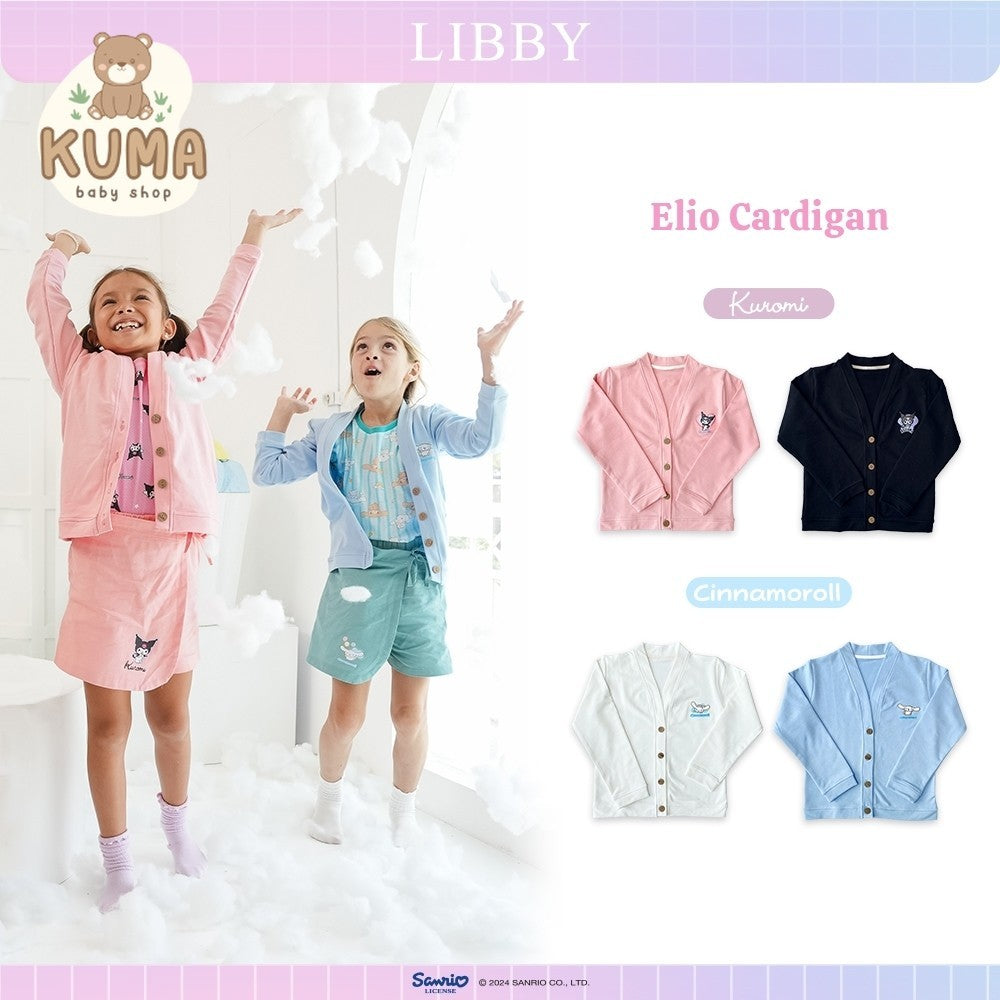 LIBBY Sanrio Elio Cardigan Anak Perempuan Kuromi Cinnamoroll 9 Bulan- 4 Tahun(1 Pcs)Sweater | Jaket