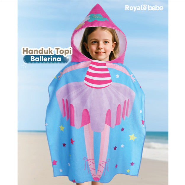 Royale Bebe – Handuk Topi Anak | Handuk Renang Karakter