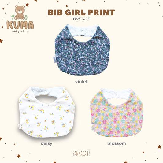 BOHOPANNA - PANNADAILY - PANNA DAILY - BABY & BAYI - BIB GIRL PRINT - BIB RUFFLE - Slabber Bayi
