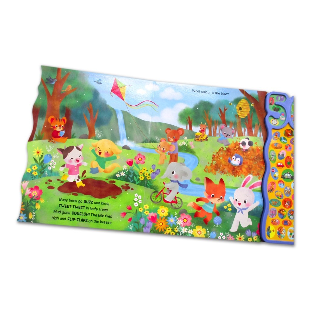 Baby Animals / Around Me Sounds Board Book With 50 Sounds! Buku Cerita Suara