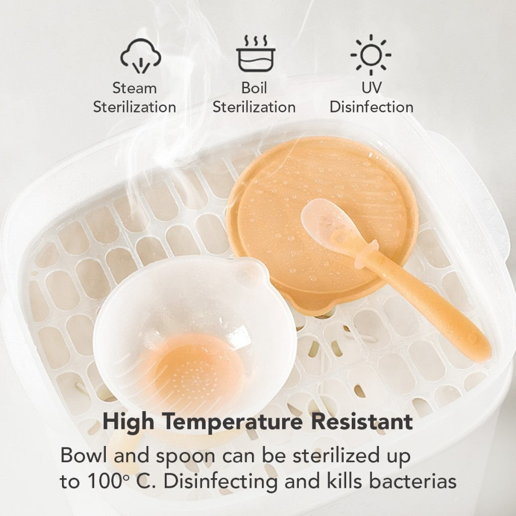 Sakumini Sunction Bowl Set Portable Multifungsi Wadah Mangkuk Mpasi Bayi Anak