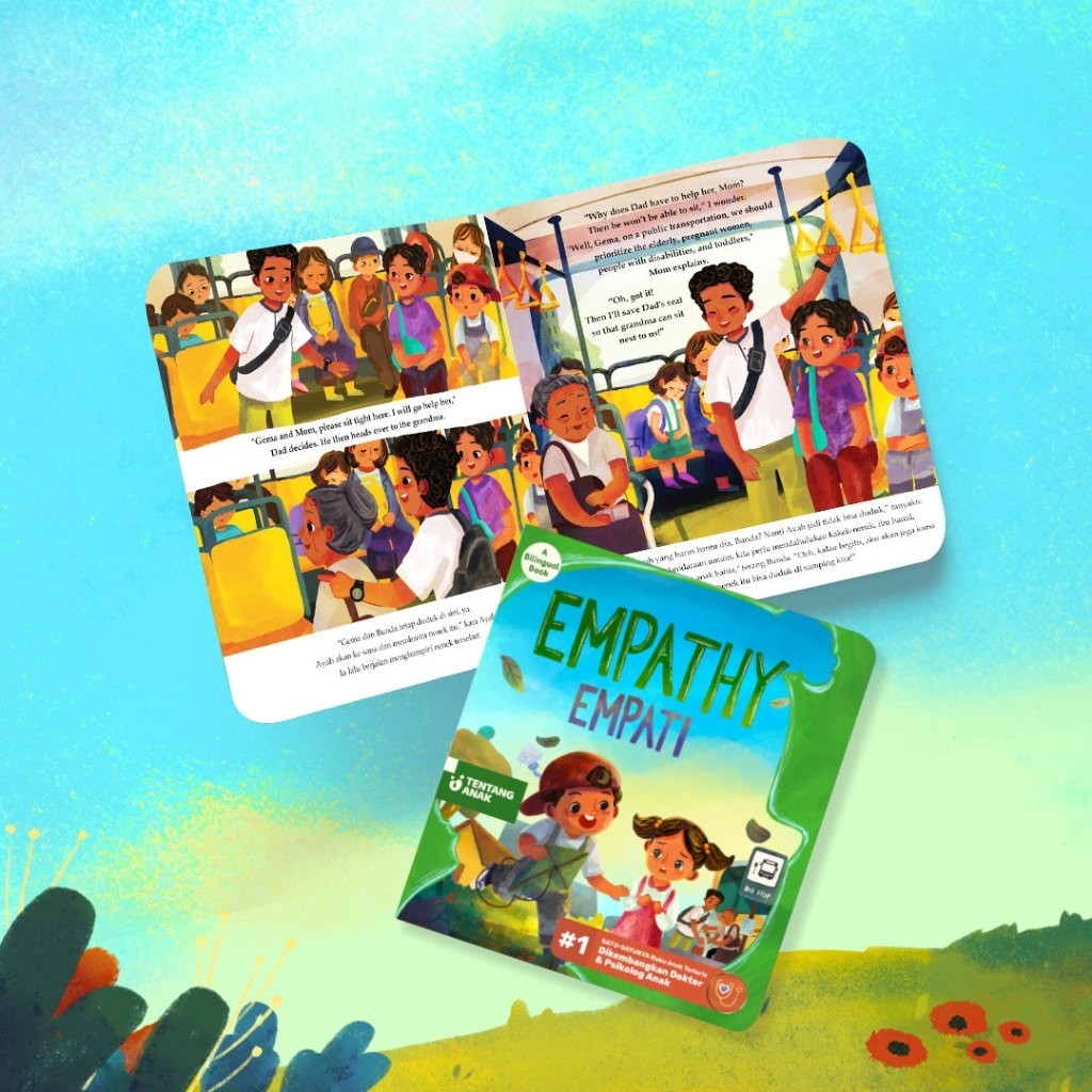 Tentang Anak - Bilingual Boardbook: Tangguh / Empati | Resilience / Empathy | Buku Cerita Anak Bahasa Inggris Indonesia | Usia 3+