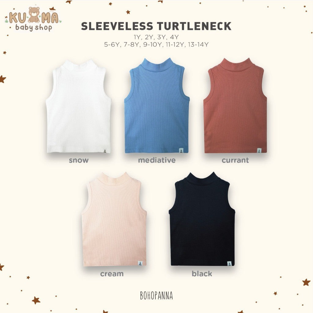 BOHOPANNA - SLEEVELESS TURTLENECK - Atasan Anak Perempuan BP2425