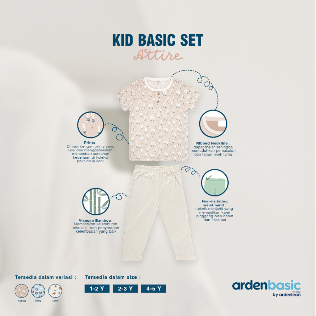 ARDENLEON ArdenBasic Kid Basic Set Attire Setelan Anak