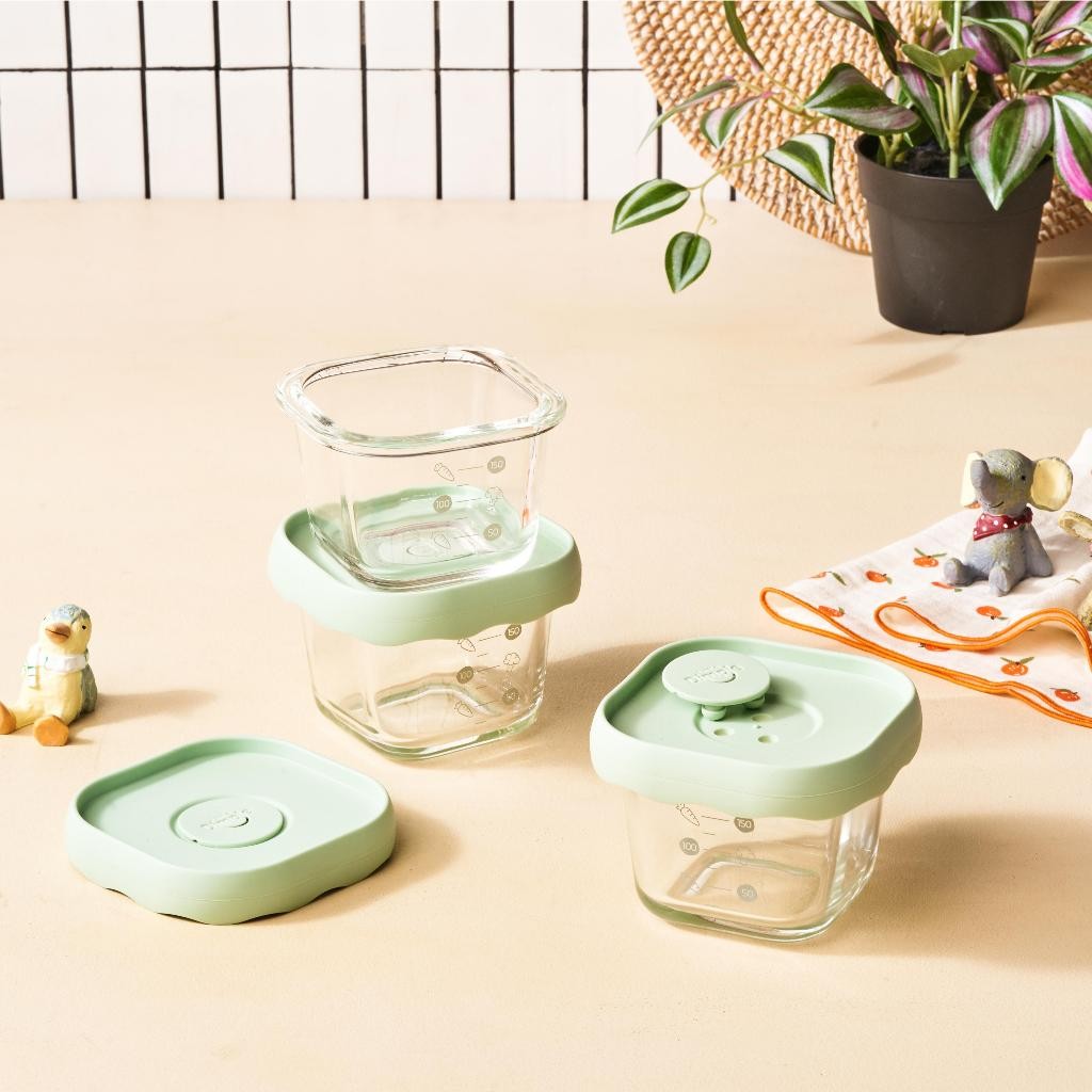Little Dimple Stackable Baby Food Storage - Tempat Makan Mpasi Bayi - Wadah Mpasi