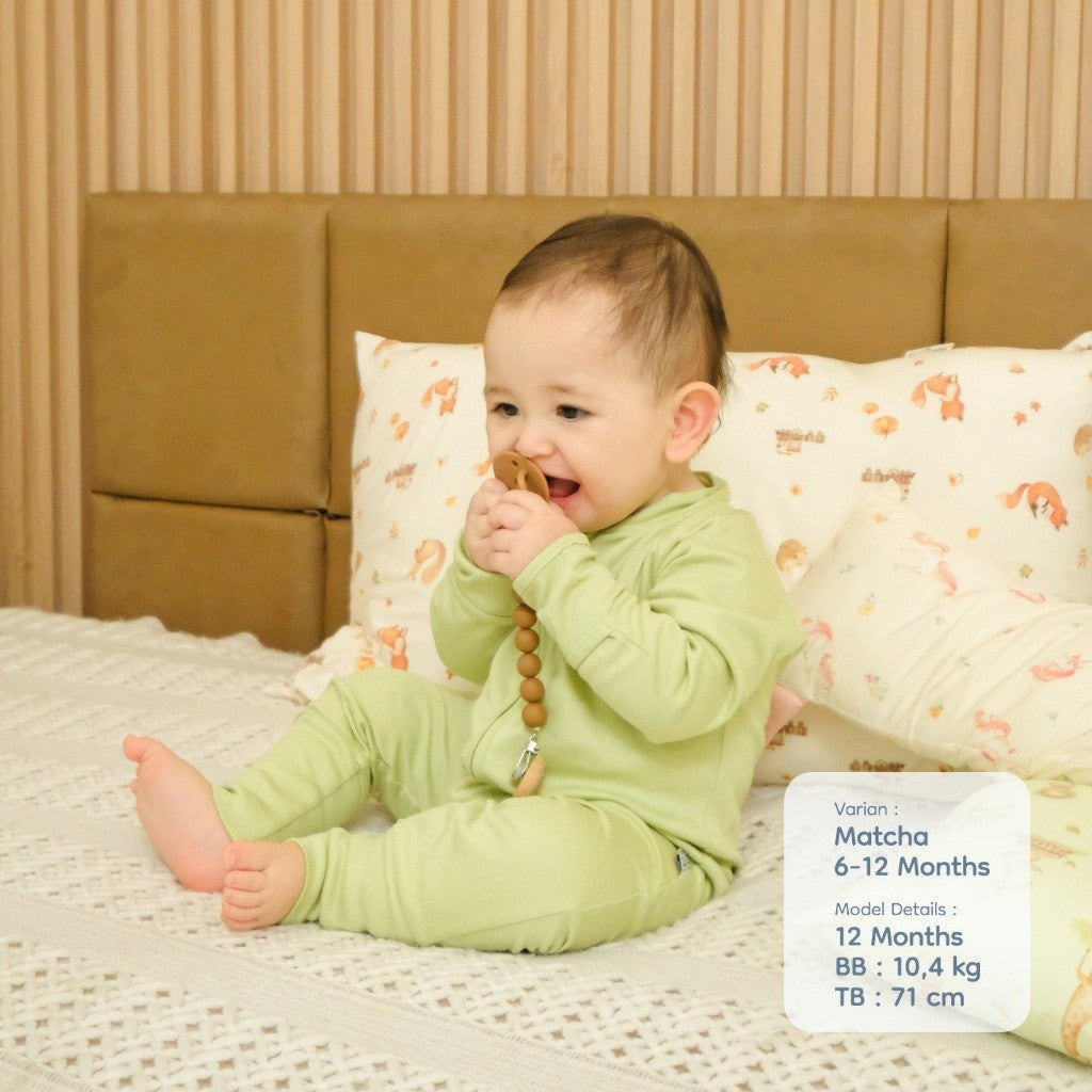 Nice Kids - Tencel Sleepsuit Boy Jumper Baby Baju Tidur Bayi Laki-Laki (0 Bulan-2 Tahun)
