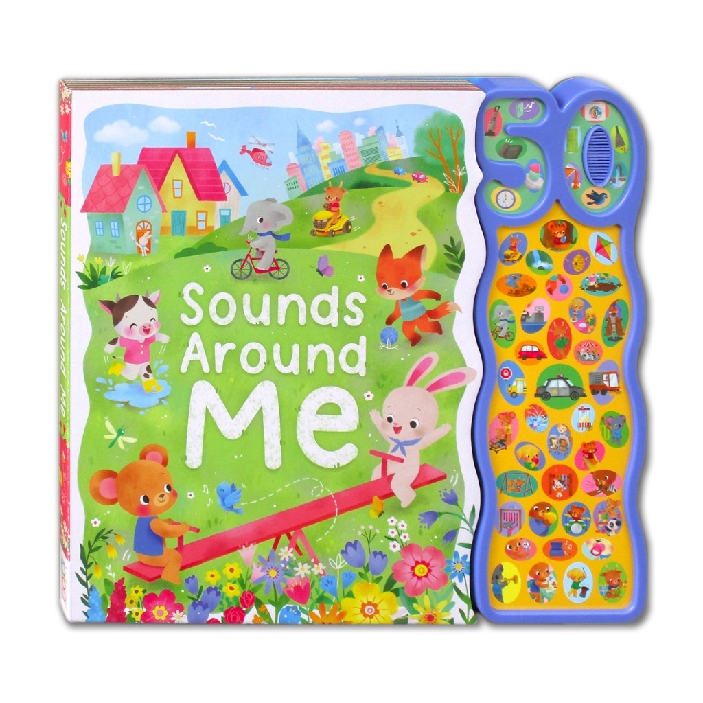 Baby Animals / Around Me Sounds Board Book With 50 Sounds! Buku Cerita Suara