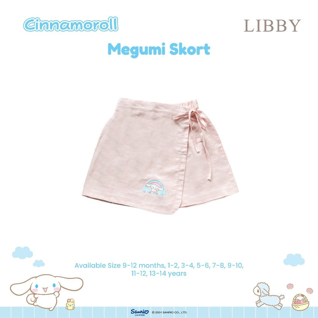 LIBBY Sanrio Megumi Skort Anak Perempuan Kuromi Cinnamoroll 9 Bulan - 4 Tahun (1 PCS) Rok Celana