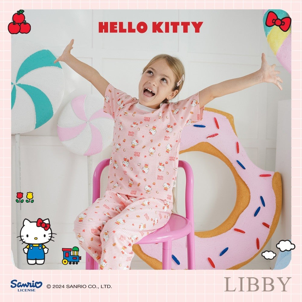 LIBBY Sanrio Bundling Perlengkapan Bayi Kuromi Cinnamoroll Hello Kitty (3 Pcs) Bedong | Sarung Tangan & Kaki Bayi | Topi Tali | Slaber