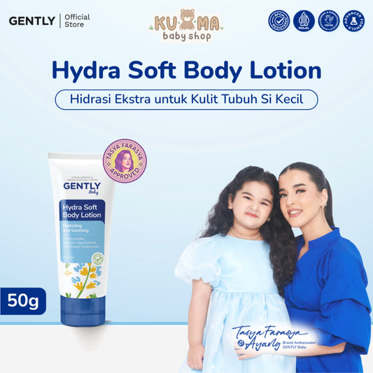 [Tasya Farasya Approved] Hydra Soft Body Lotion 50gr | Body Lotion Moisturizer Bayi dan Anak | 5x Essential Ceramide + 13x Korean Hyaluronan | Lotion Anak Untuk Kulit Kering dan Sensitif