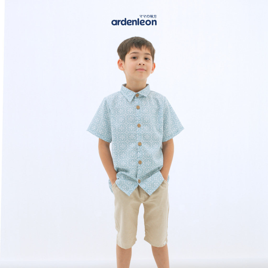ARDENLEON Atasan Kemeja Anak Laki Laki Collar Batik Shirt 2.0