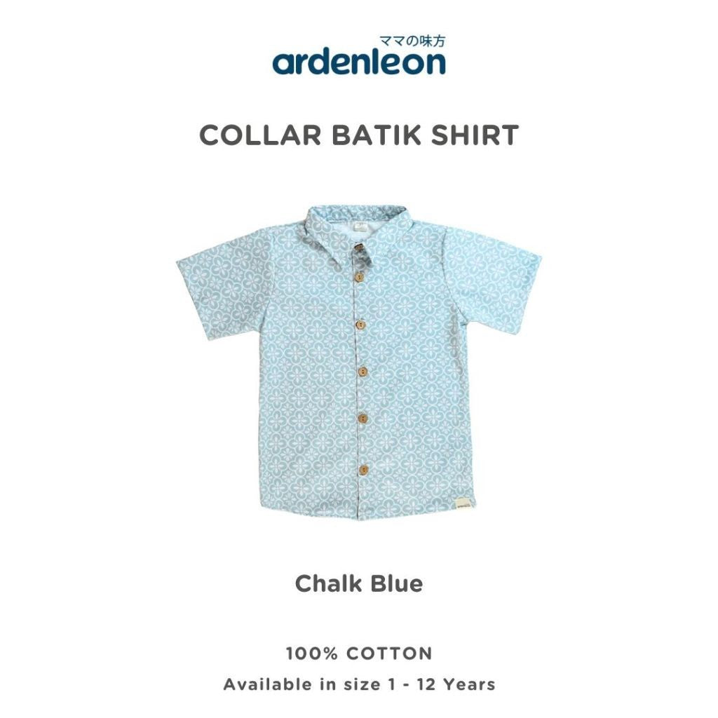 ARDENLEON Atasan Kemeja Anak Laki Laki Collar Batik Shirt 2.0