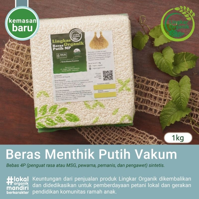 BERAS ORGANIK - 1KG | Lingkar Organik - Organic Rice MPASI | Beras Merah Hitam Cokelat