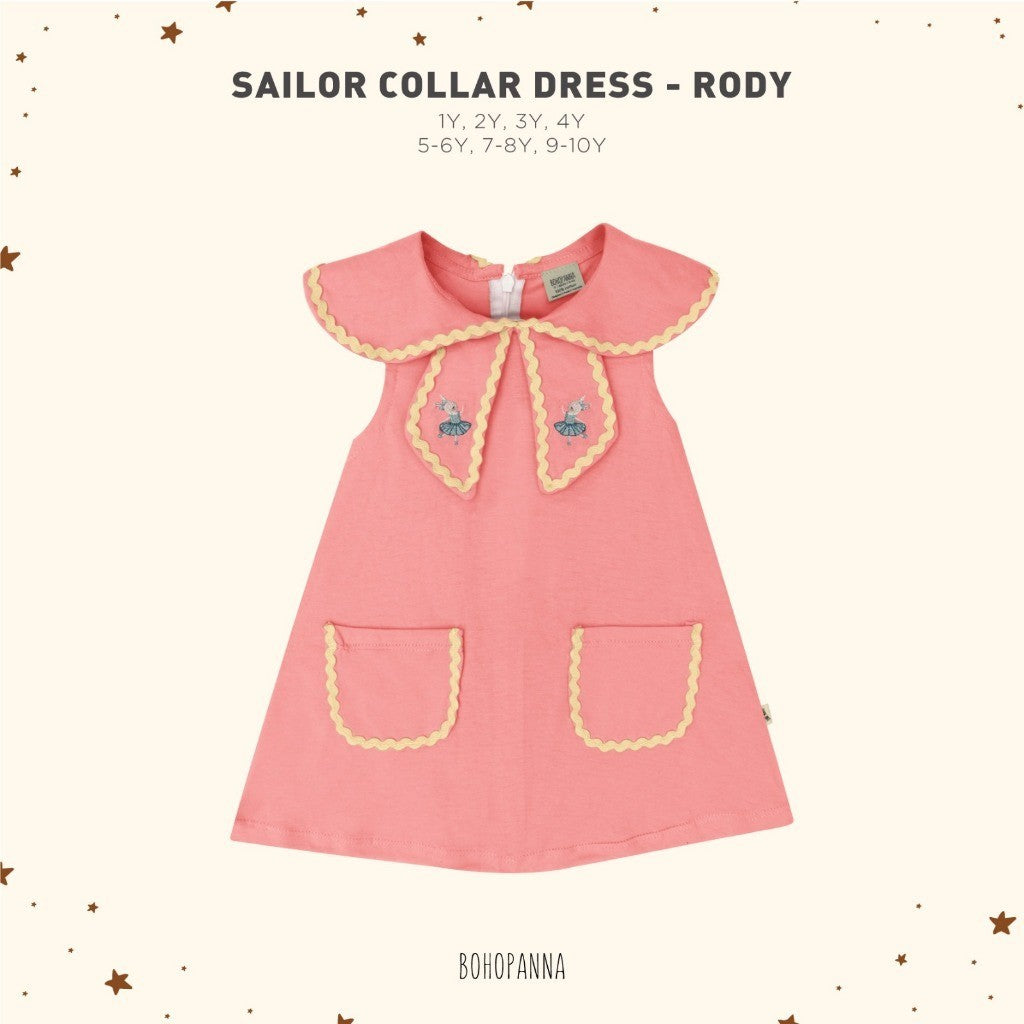 BOHOPANNA - SAILOR COLLAR DRESS - Dress Anak Perempuan