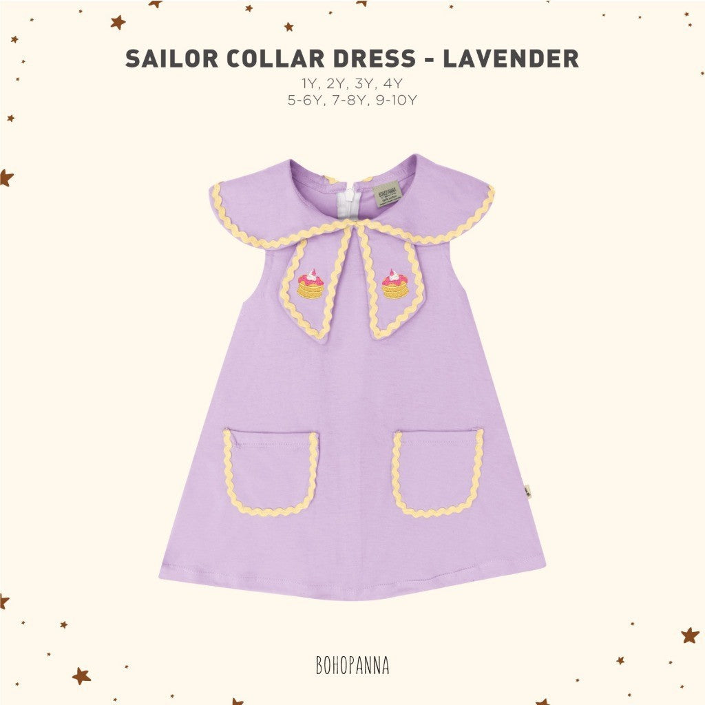 BOHOPANNA - SAILOR COLLAR DRESS - Dress Anak Perempuan