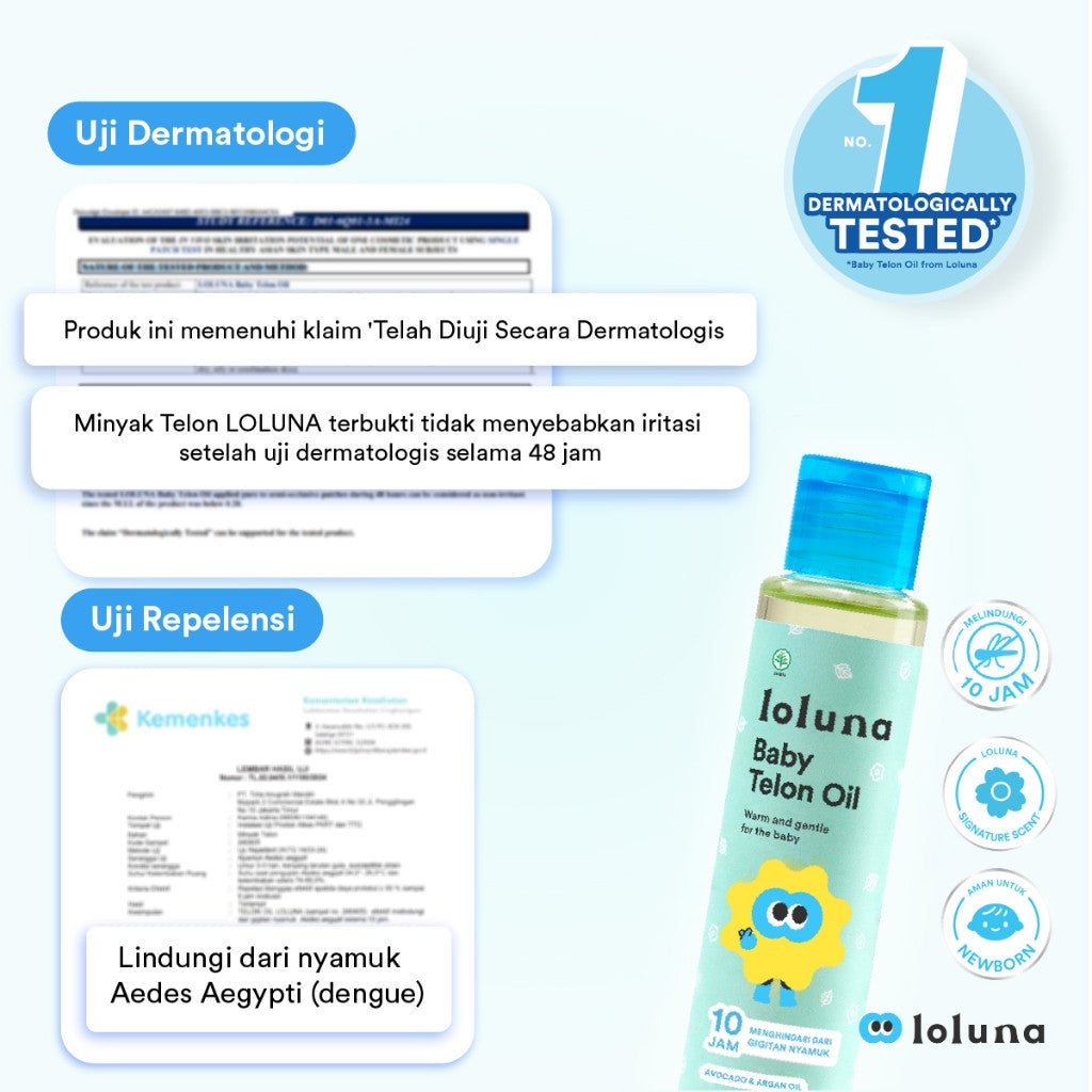 Loluna Baby Minyak Telon Extra - Minyak Anti Nyamuk 10 Jam / Penghangat Tubuh Bayi / Wangi dan Hangat Tahan Lama/ My Baby Minyak Telon Plus