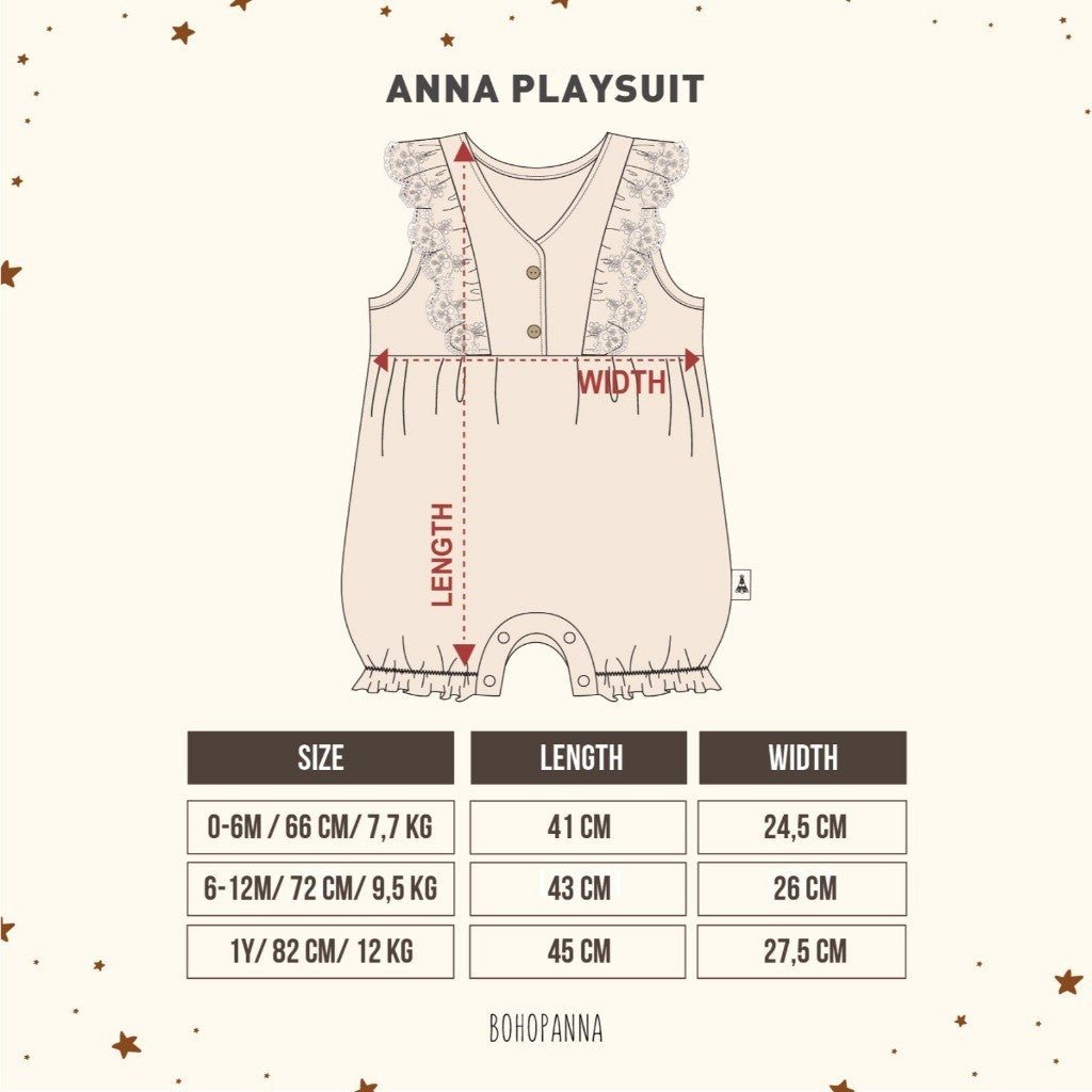BOHOPANNA - ANNA PLAYSUIT - Jumper Bayi - Jumper Anak Perempuan