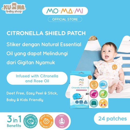 Momami Citronella Mosquito Shield Anti-Repellent Patch - Sticker Anti Nyamuk Anak 100% Bahan Alami
