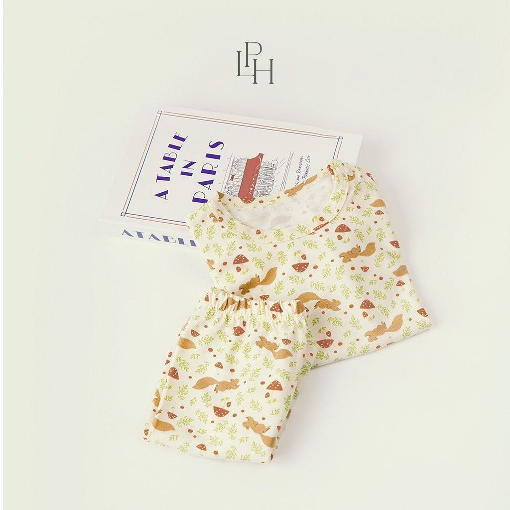 Little Wear Shoulder Button Short Set 24.0 (Setelan Anak Lengan Pendek)