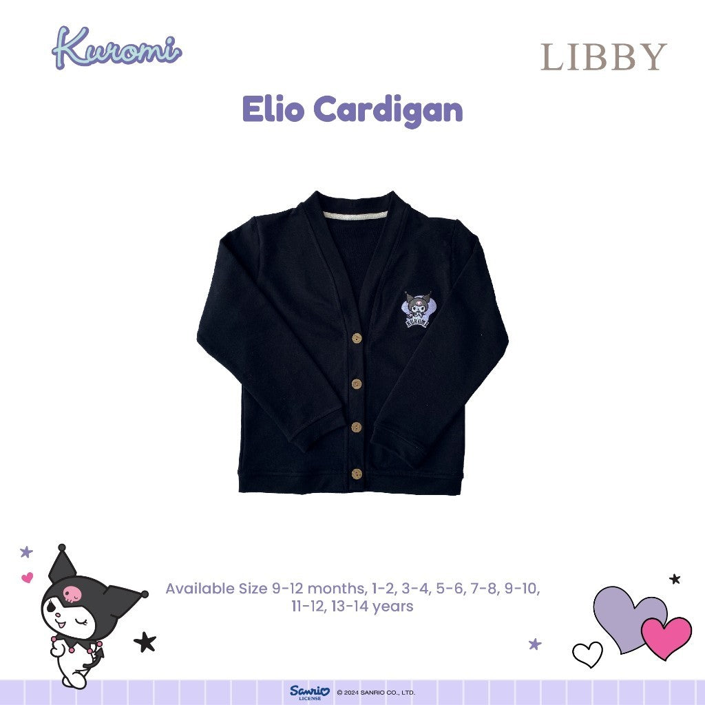 LIBBY Sanrio Elio Cardigan Anak Perempuan Kuromi Cinnamoroll 9 Bulan- 4 Tahun(1 Pcs)Sweater | Jaket