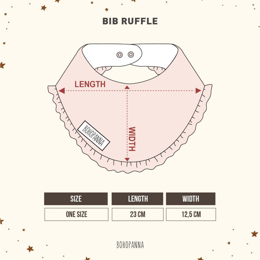 BOHOPANNA - SET OF BIB RUFFLE - Bundling Bib Ruffle - Slabber Bayi