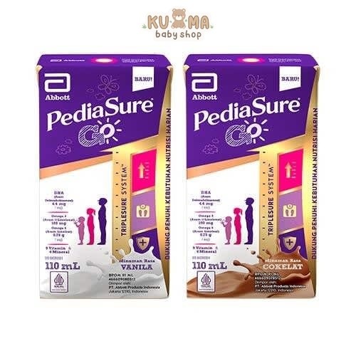 Pediasure Go Susu UHT 110ml (Coklat/Vanila) Ready to drink