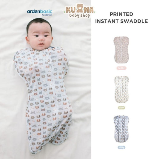 ARDENLEON ArdenBasic Printed Instant Swaddle Bedong Bayi