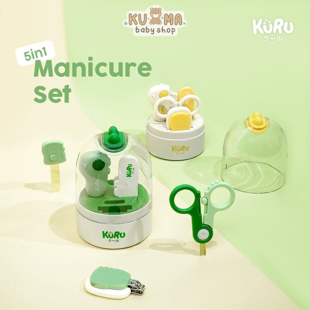 KURU Baby Nail Care Manicure Set 5in1 - Perawatan Gunting Kuku Bayi