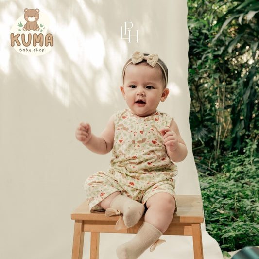 Little Palmerhaus - Little Wear Henley Sleeveless Set 24.0 (Setelan Bayi Lengan Buntung)