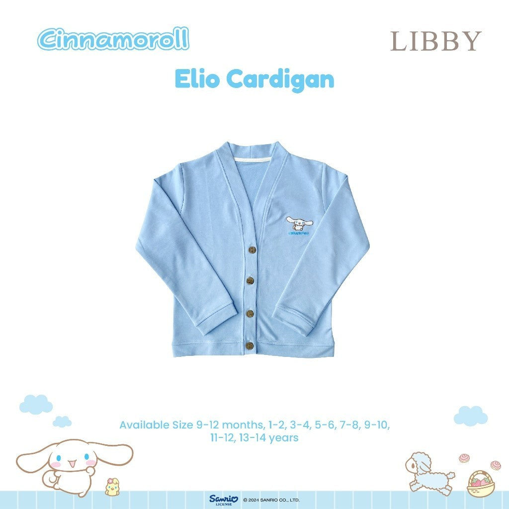 LIBBY Sanrio Elio Cardigan Anak Perempuan Kuromi Cinnamoroll 9 Bulan- 4 Tahun(1 Pcs)Sweater | Jaket